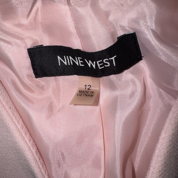 2c Office Suit Pink Nine West Blazer / Black Evan Piccone Skirt sz 12 - Picture 6 of 16